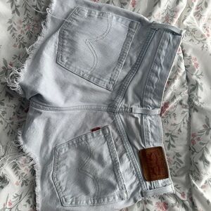 Levi's 501 Light Blue Jean Shorts